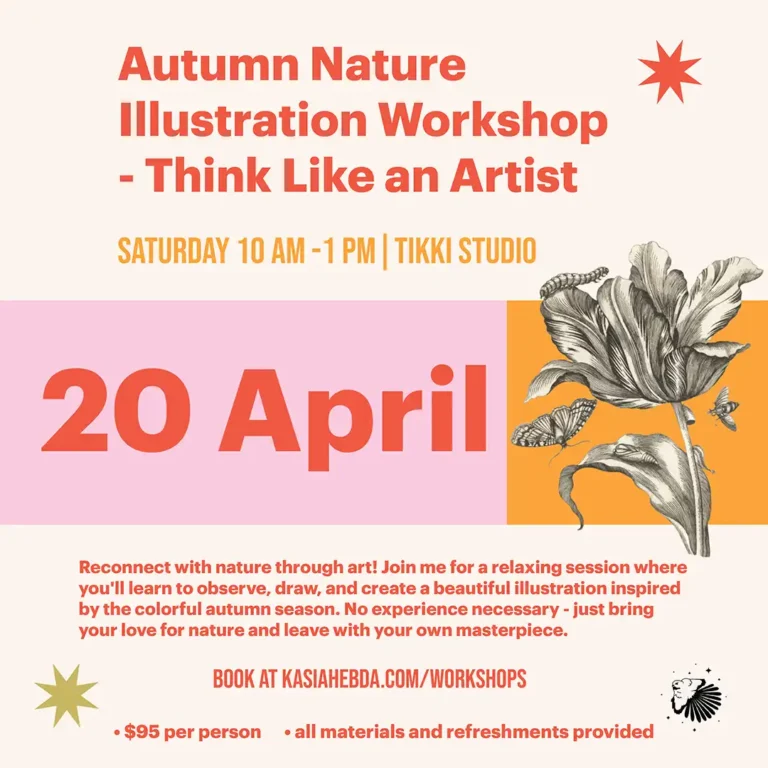 Autumn Illustration Workshop – Think Like An Artist with Kasia Hebda Studio
