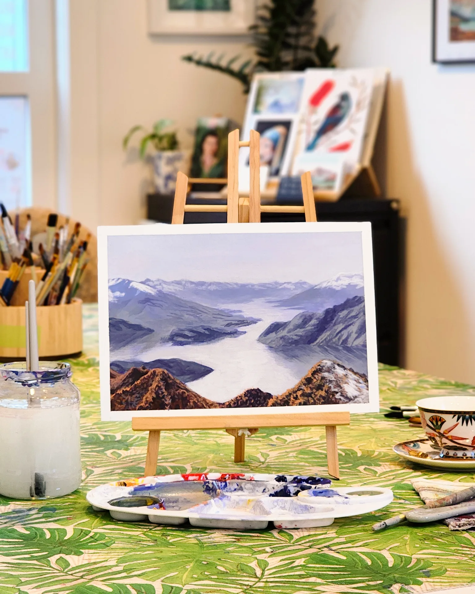 NZ Landscapes acrylic painting course — Roys Peak view