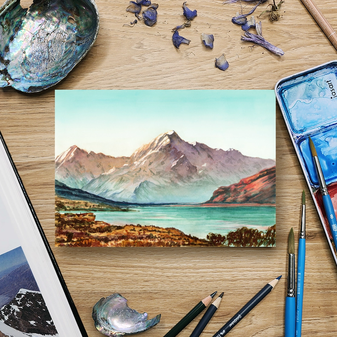 Mt Cook watercolour workshop - Queenstown