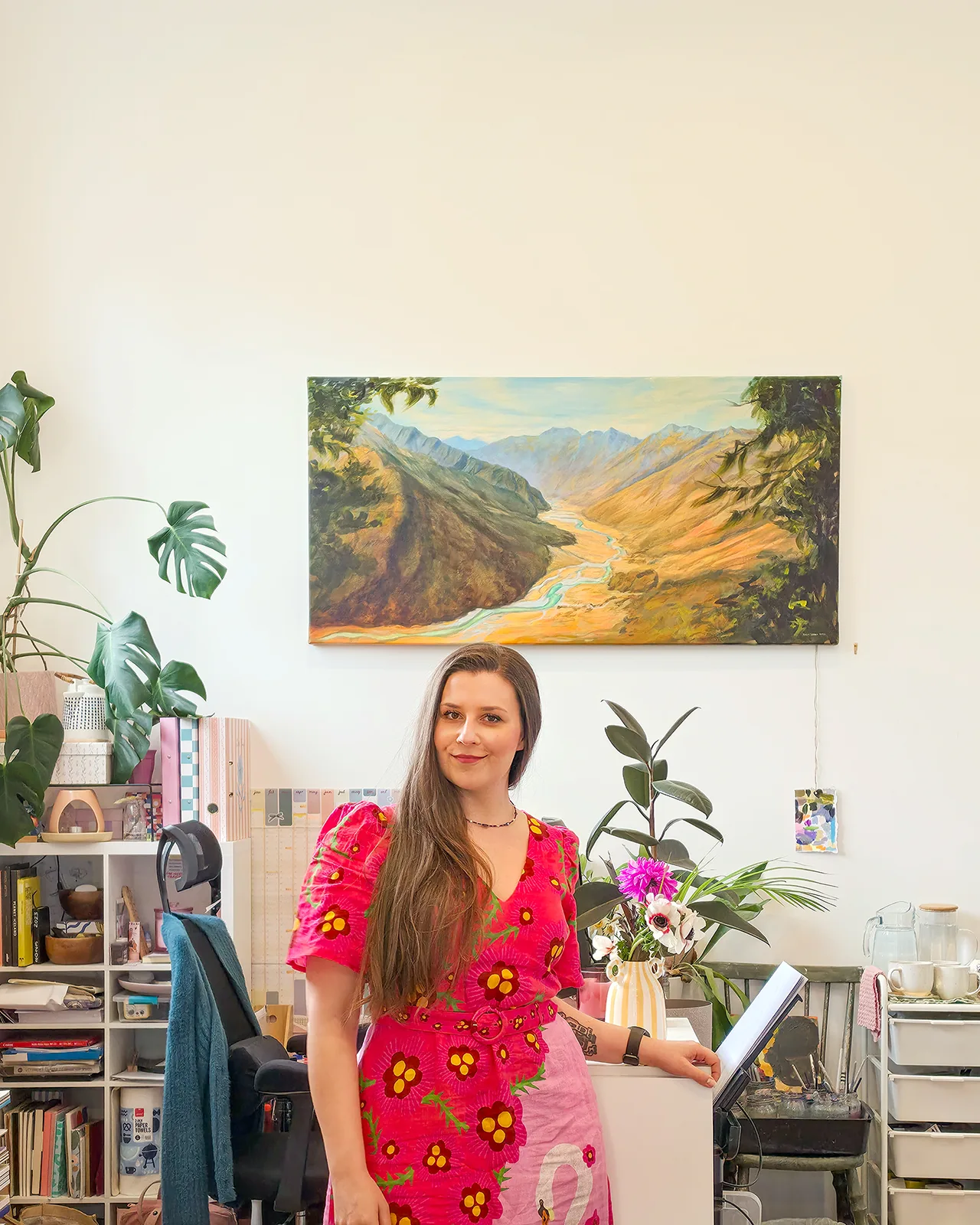 The studio at Kasia Hebda Studio, Queenstown NZ